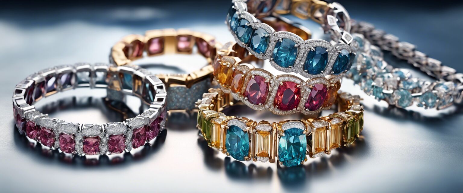 Colored Moissanite Bracelets