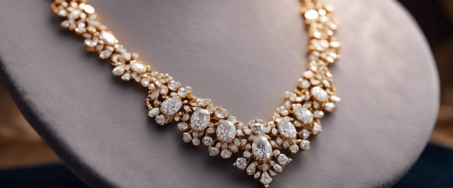 Traditional diamond necklace