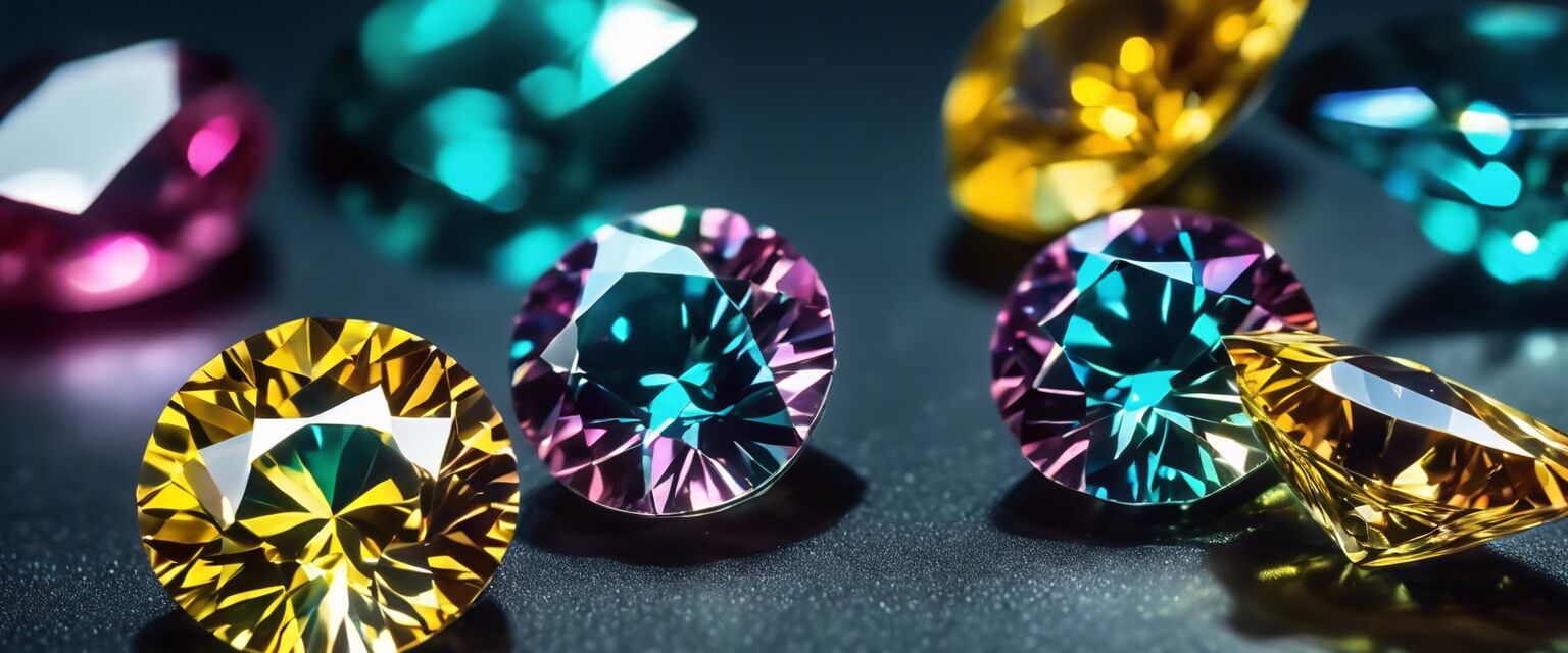 Colored Moissanite vs Diamond